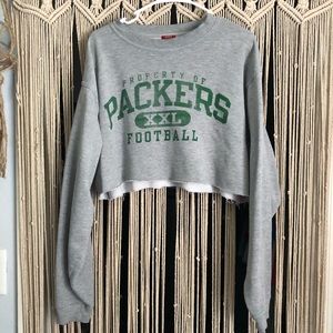 packers cropped sweatshirt
